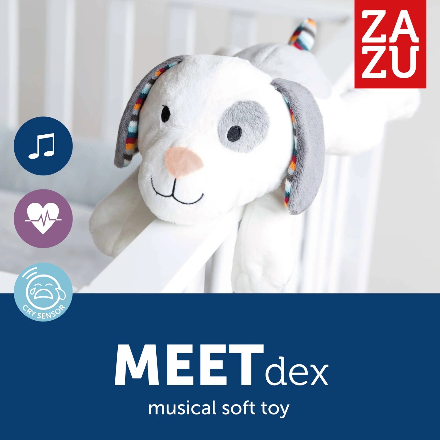 Zazu Dex Baby Sleep Soother With Heartbeat Sound