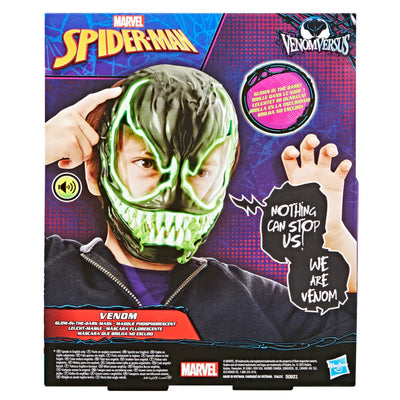 SpiderMan Venom Versus Glow In The Dark Feature Mask With Sounds And Phrases