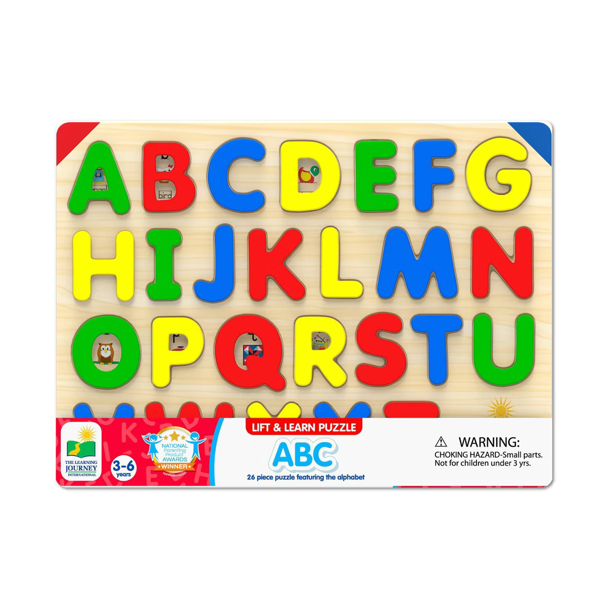 Lift And Learn ABC 26pc Wooden Jigsaw Puzzle