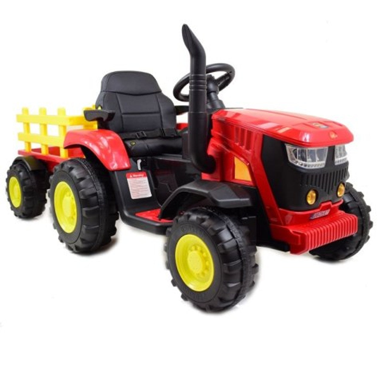 Kayto Turbo 12v Electric Ride On Tractor With Trailer Red
