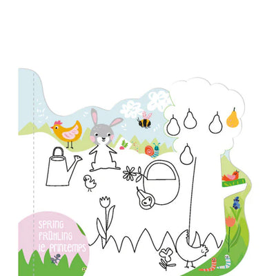 Haku Yoka Avenir Magic Water Painting Book 4 Seasons