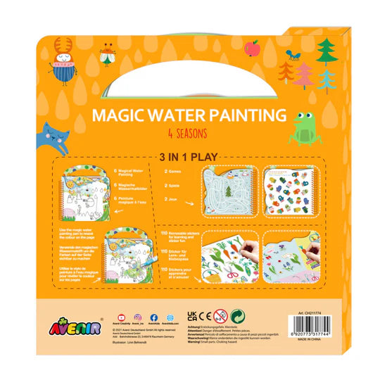 Haku Yoka Avenir Magic Water Painting Book 4 Seasons