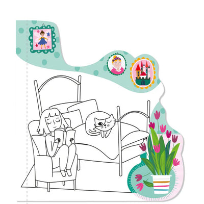 Haku Yoka Avenir Magic Water Painting Book Princesses