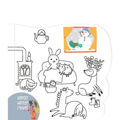 Haku Yoka Avenir Magic Water Painting Book 4 Seasons