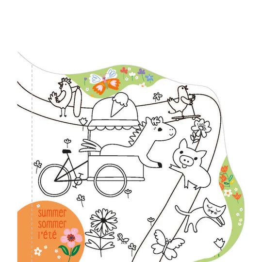 Haku Yoka Avenir Magic Water Painting Book 4 Seasons