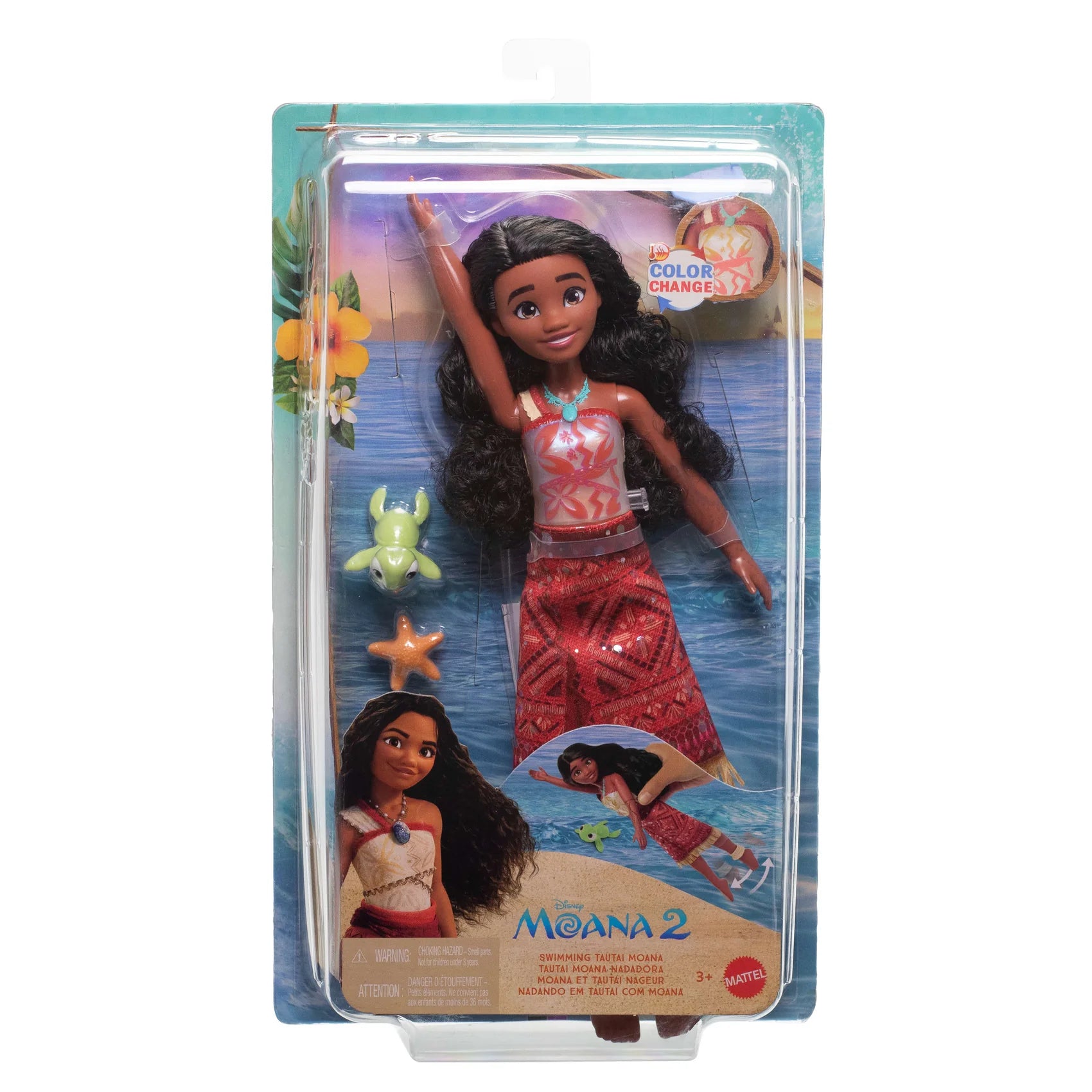 Disney Princess Moana Swimming Tautai Moana Doll