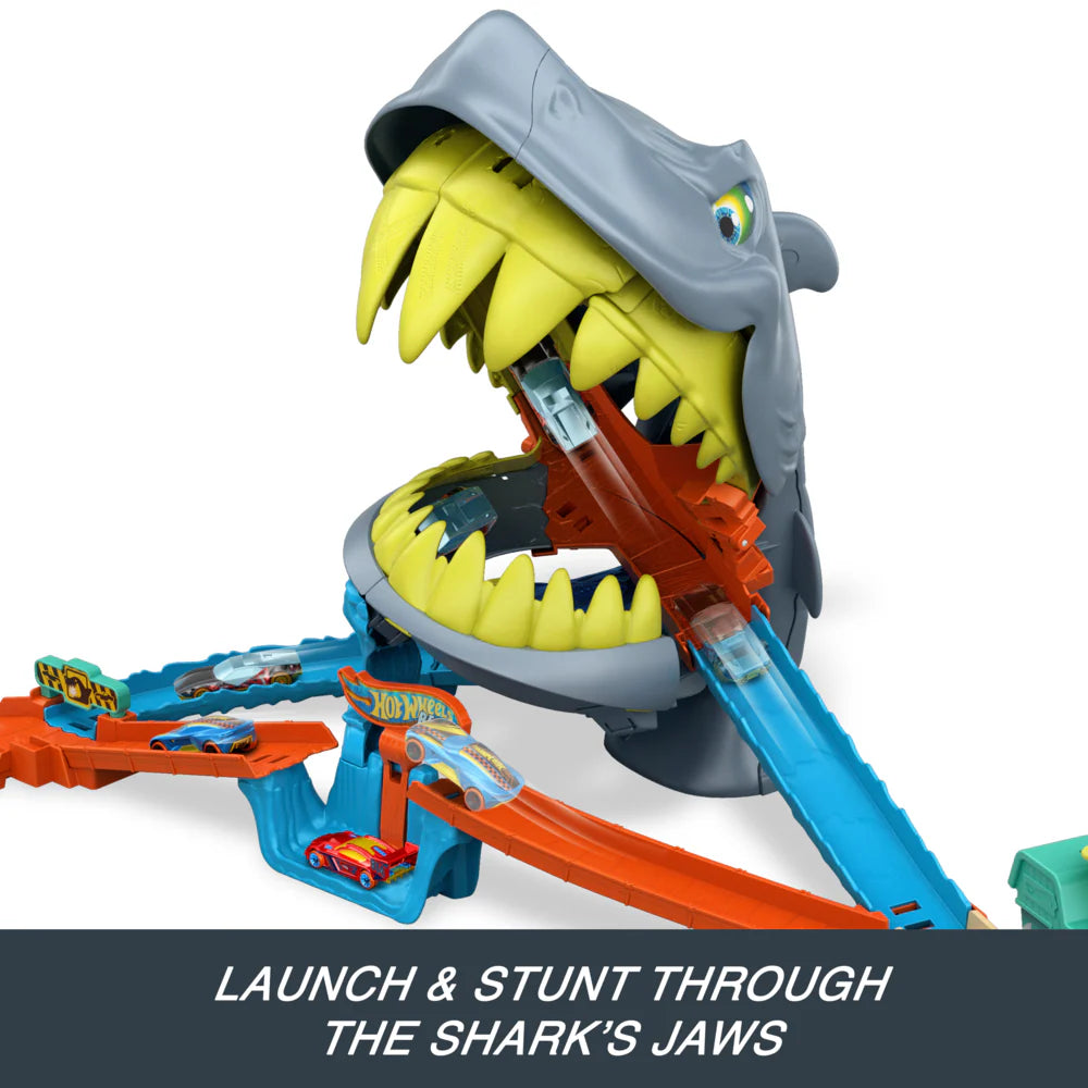 Hot Wheels Shark Chomp Beach Playset