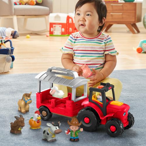 Fisher Price Little People Caring For Animals Tractor Gift Set