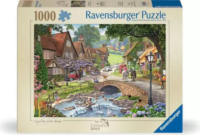 Ravensburger Lazy Days By The Stream 1000pc Jigsaw Puzzle