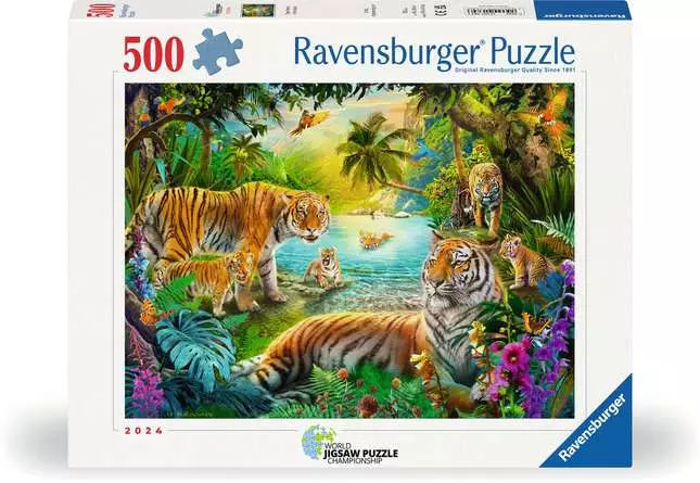 Ravensburger Tigers In The Oasis 500pc Jigsaw Puzzle