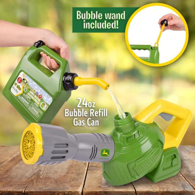 John Deere Motorised Bubble N' Fun Bubble Leaf Blower With Bubble Refill
