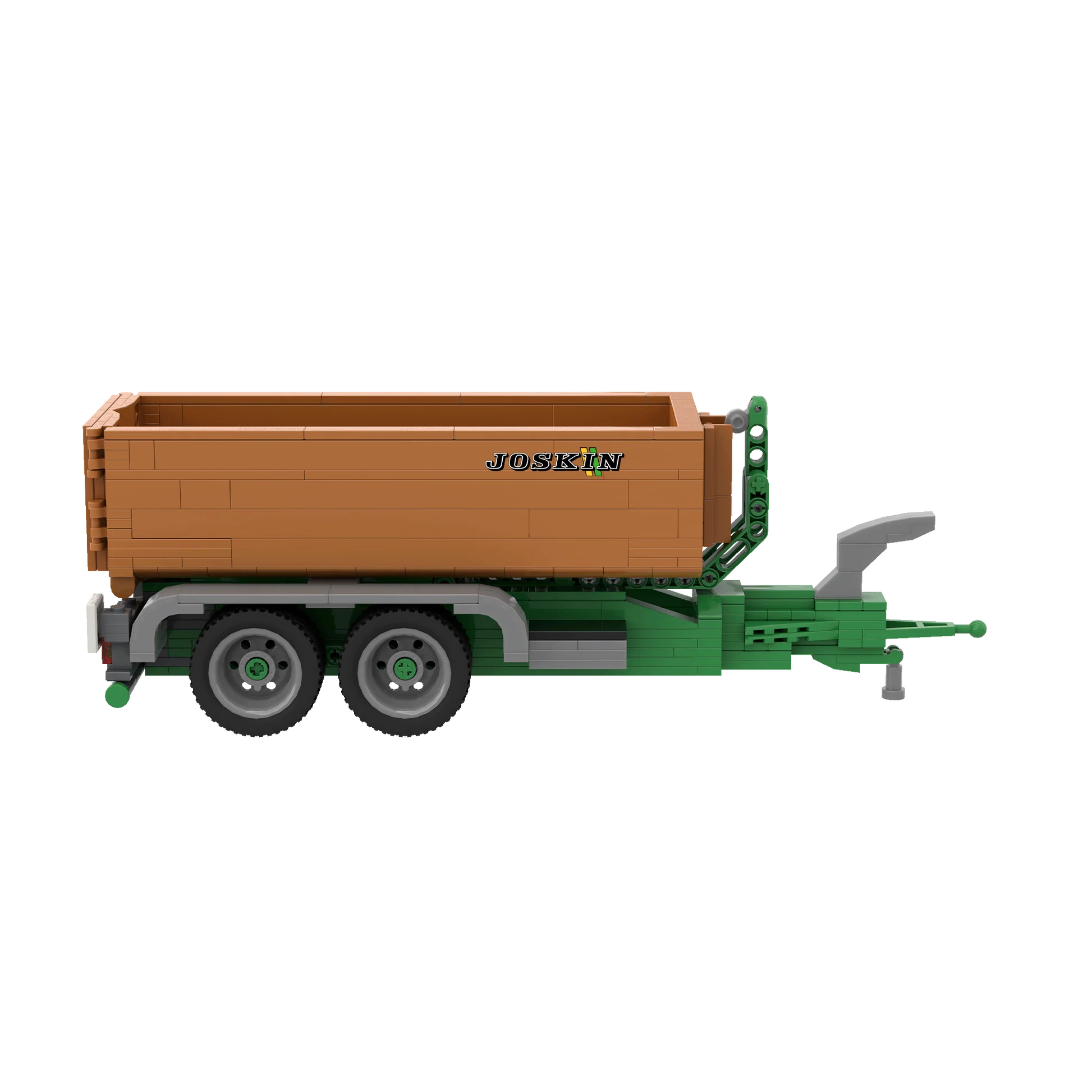 Brixies Plus Joskin Cargo Lift 4 Wheel Trailer 400pc Construction Set