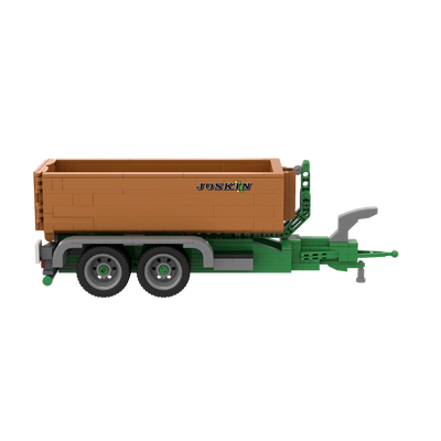 Brixies Plus Joskin Cargo Lift 4 Wheel Trailer 400pc Construction Set