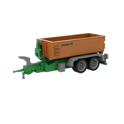 Brixies Plus Joskin Cargo Lift 4 Wheel Trailer 400pc Construction Set