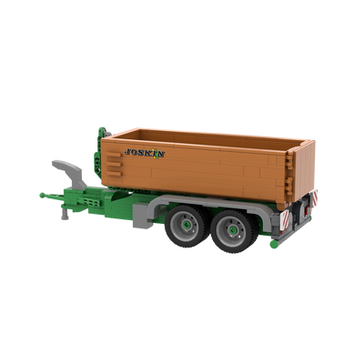 Brixies Plus Joskin Cargo Lift 4 Wheel Trailer 400pc Construction Set