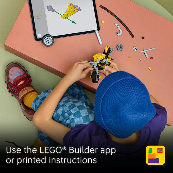 Lego Technic 42225 Yellow Motorcycle