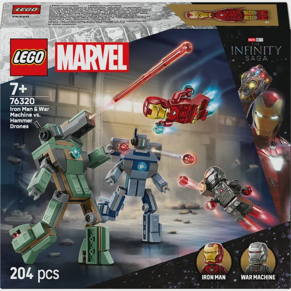 Lego Marvel 76320 Iron Man And War Machine vs Hammer Drones