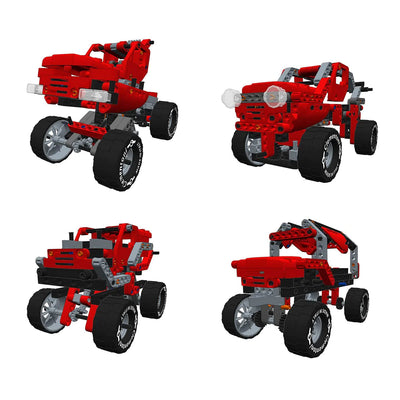 Mechanics Laboratory Monster Truck 10 Model Construction Set