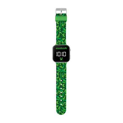 Minecraft LED Watch Green Strap