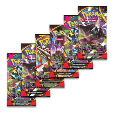 Pokemon TCG Mega Evolution Pitch Black 6 Pack Sealed Bundle