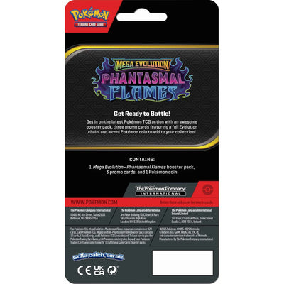 Pokemon Trading Card Game Mega Evolution Phantasmal Flames Premium Checklane Pack