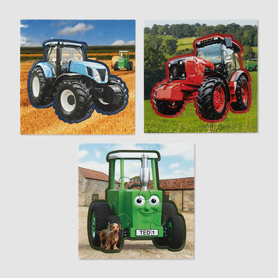 Tractor Ted 3 Picture Jigsaw Puzzles