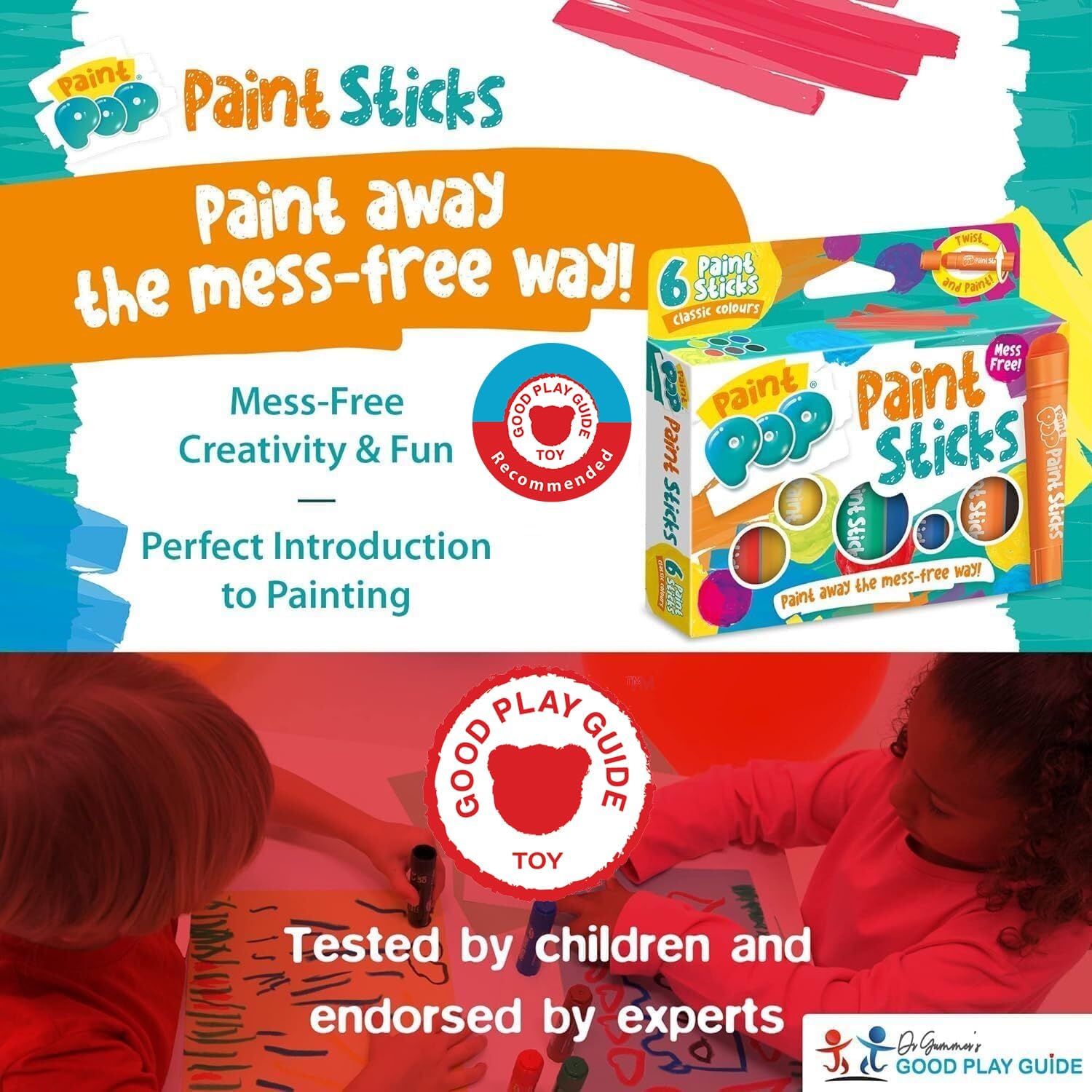 Paint Pop Paint Sticks 6 Pack
