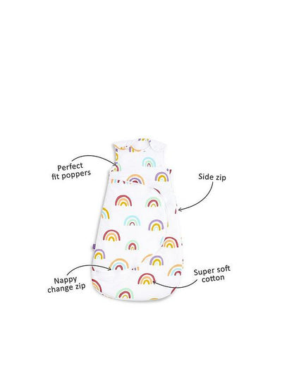 SnuzPouch Sleeping Bag - 2.5 TOG / 0-6 Months - Colour Rainbow