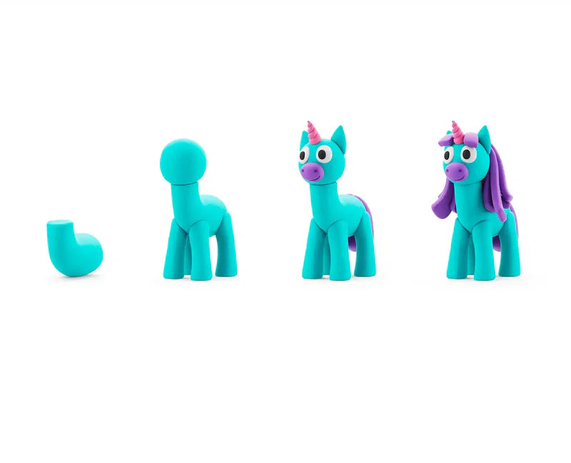 Hey Clay Sculpting Clay Rainbow Unicorns 3 Can Set Rainy