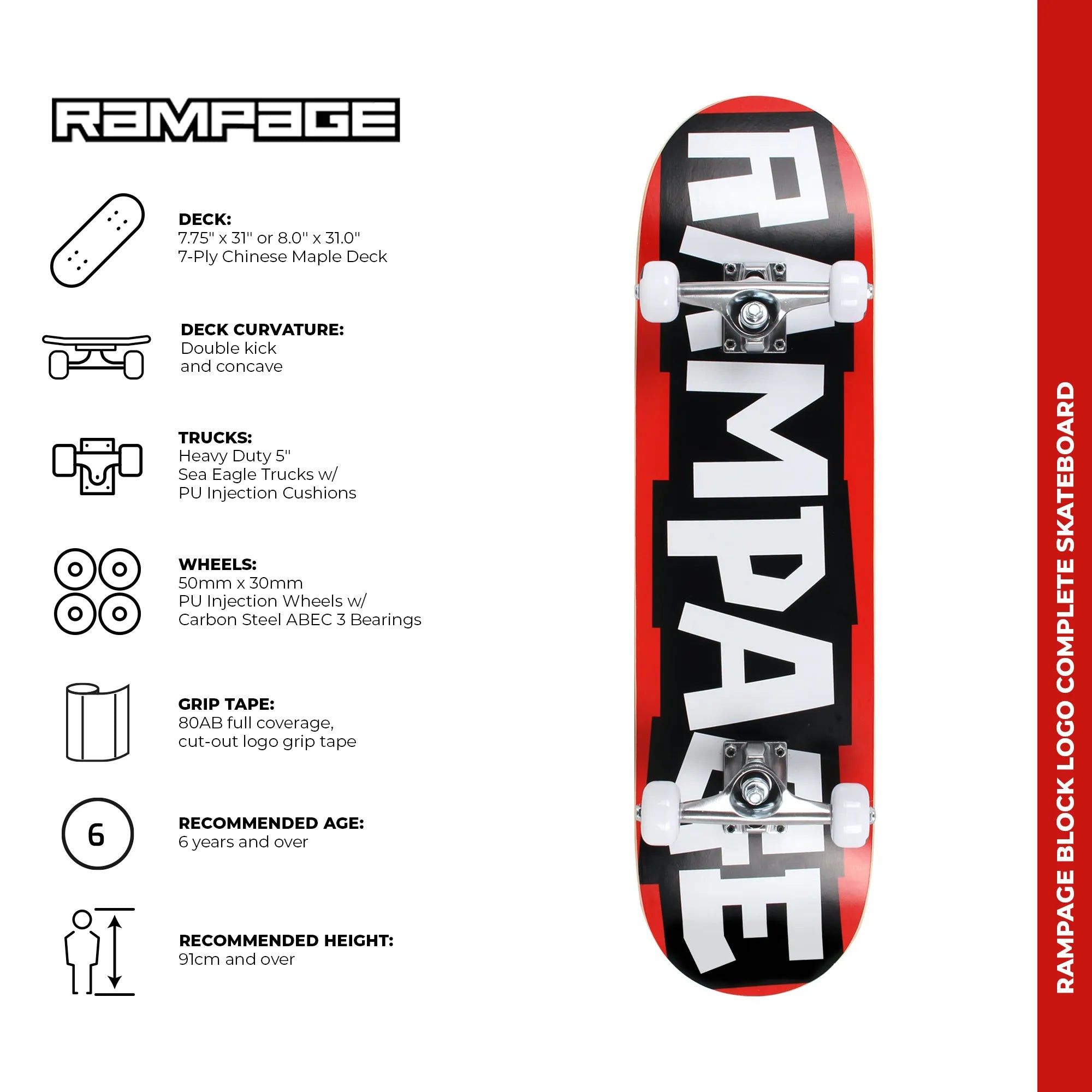 Rampage 79cm Skateboard
