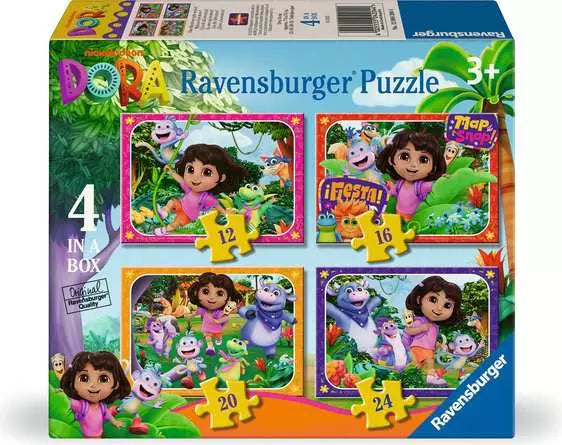 Dora 4 In A Box Jigsaw Puzzle
