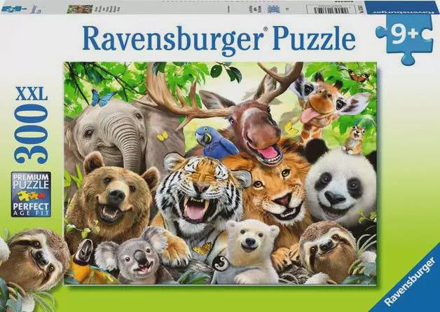 Ravensburger Exotic Animals XXL Selfie 300pc Jigsaw Puzzle