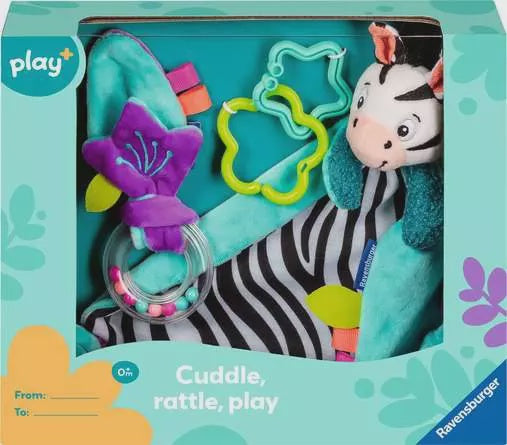 Play My First Snuggle Friend Zebra Cuddle Rattle And Play Infant Toy Playset
