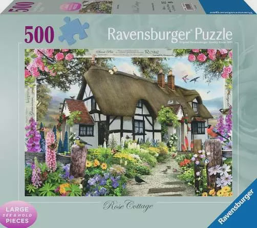 Ravensburger Rose Cottage 500pc Jigsaw Puzzle