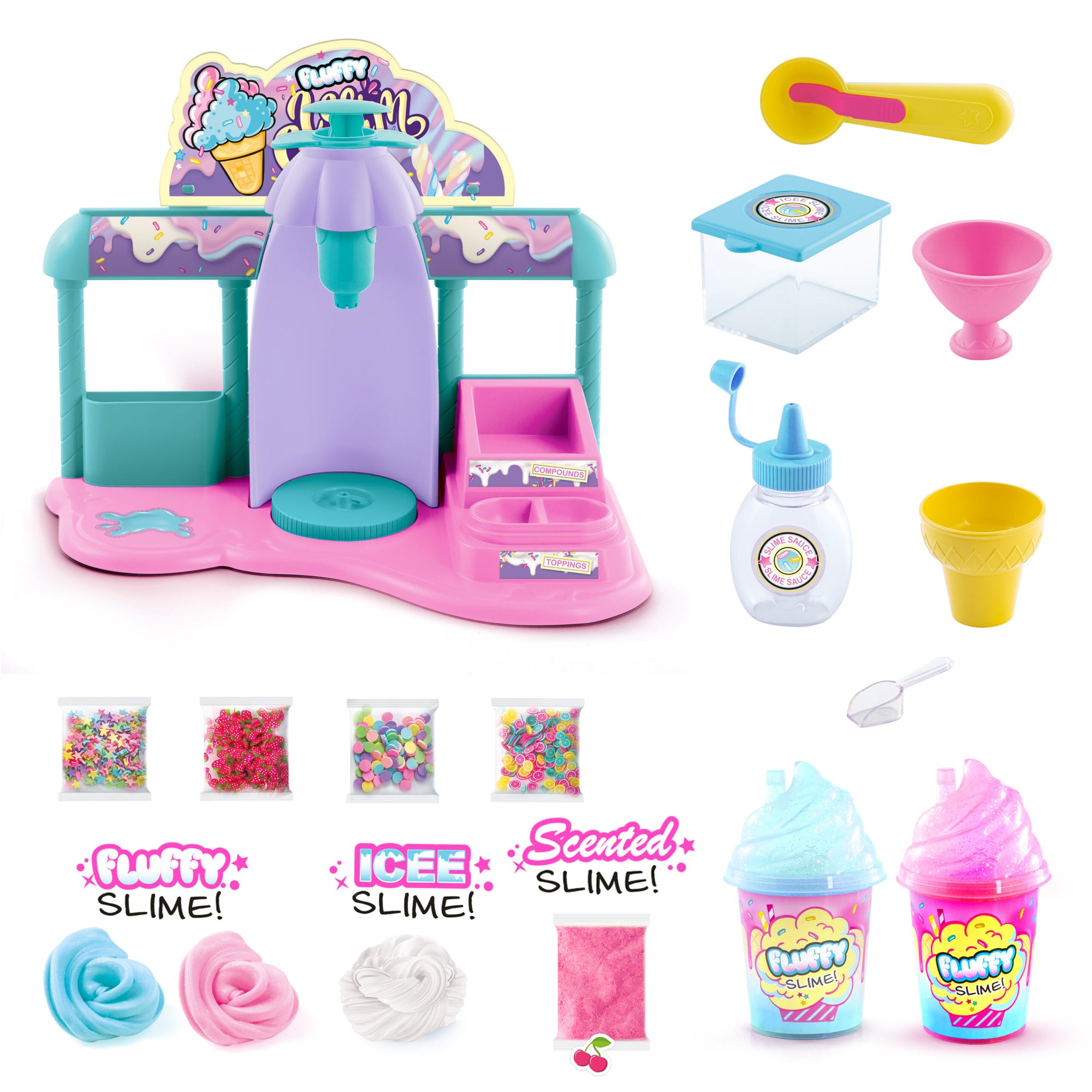 So Slime Fluffy Ice Cream Factory Slime Playset