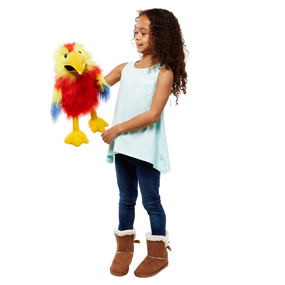 The Puppet Company Large Birds Hand Puppet Scarlet Macaw