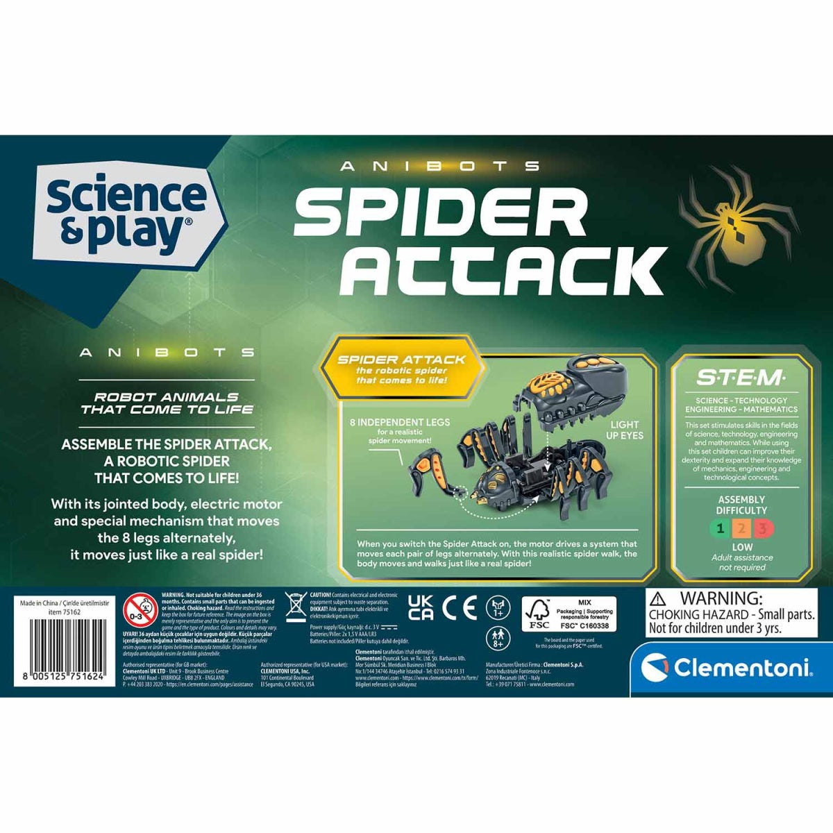 Science And Play Antibots Spider Attack Construction Set