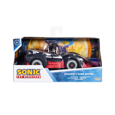 Sonic The Hedgehog Rev It Racers Vehicle and Figure Shawdow And Dark Reaper