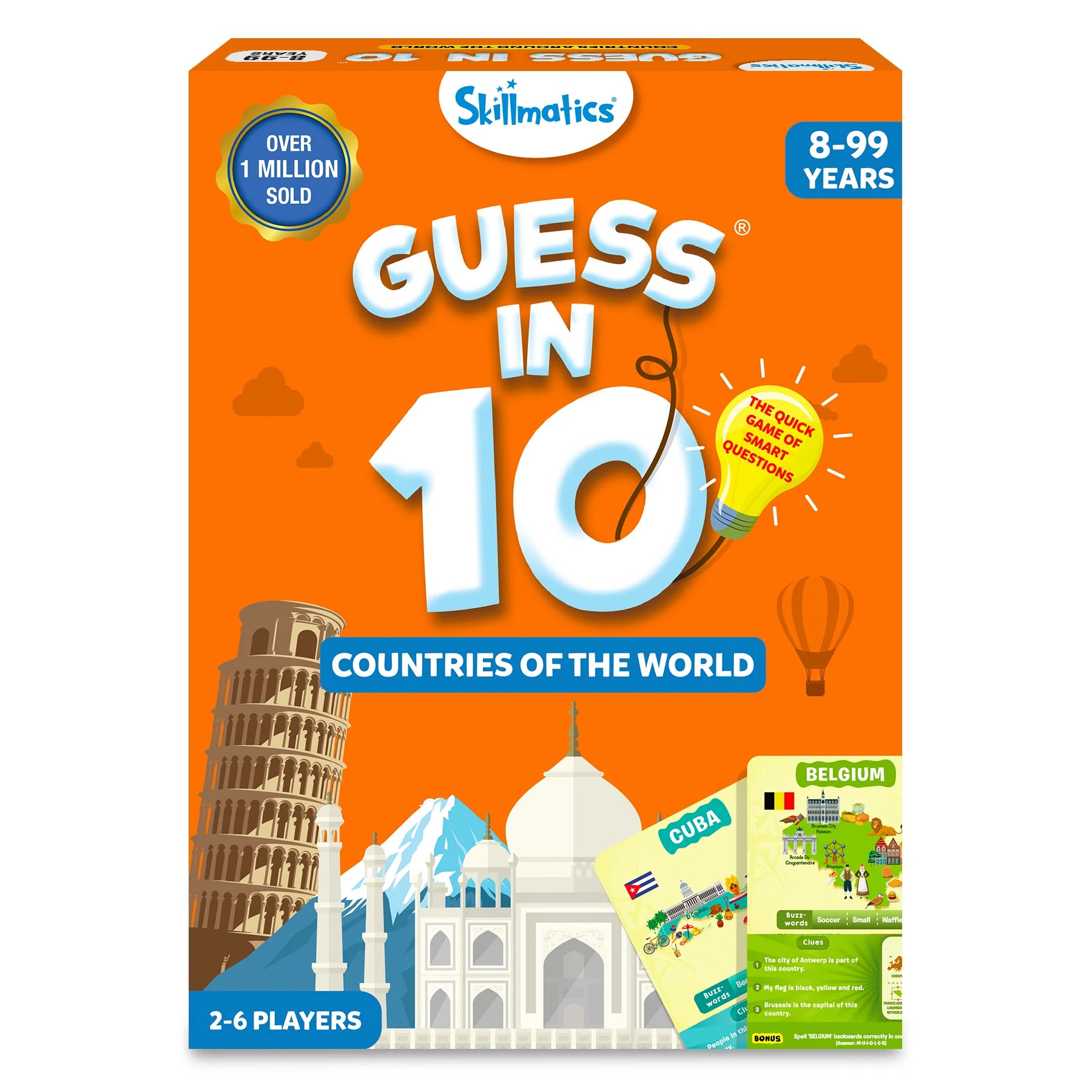 Skillmatics Guess In 10 Card Game Countries Of The World Edition