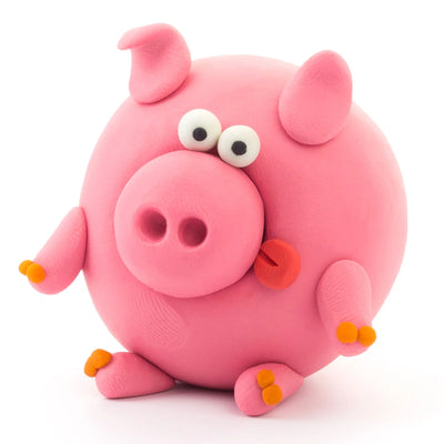 Hey Clay Sculpting Clay Animals 3 Can Set Piggy
