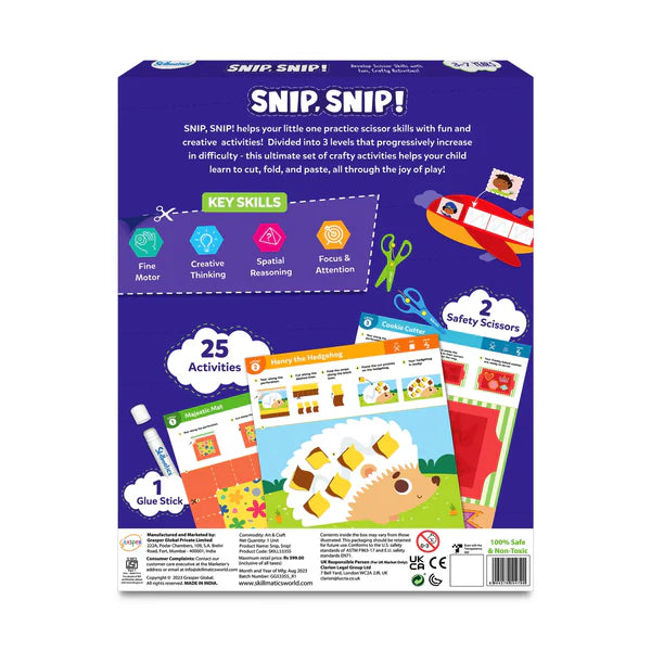Skillmatics Snip Snip Scissor Skills Development Activity Set