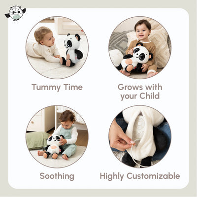 Tiny Love Panda Snuggly Buddy Infant Toy With Soothing Breathing Movement