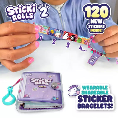 Sticki Rollssticki Book With 120 Stickers