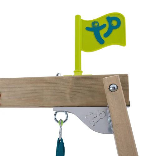 TP Forest Multiplay Double Wooden Swing Set And Slide