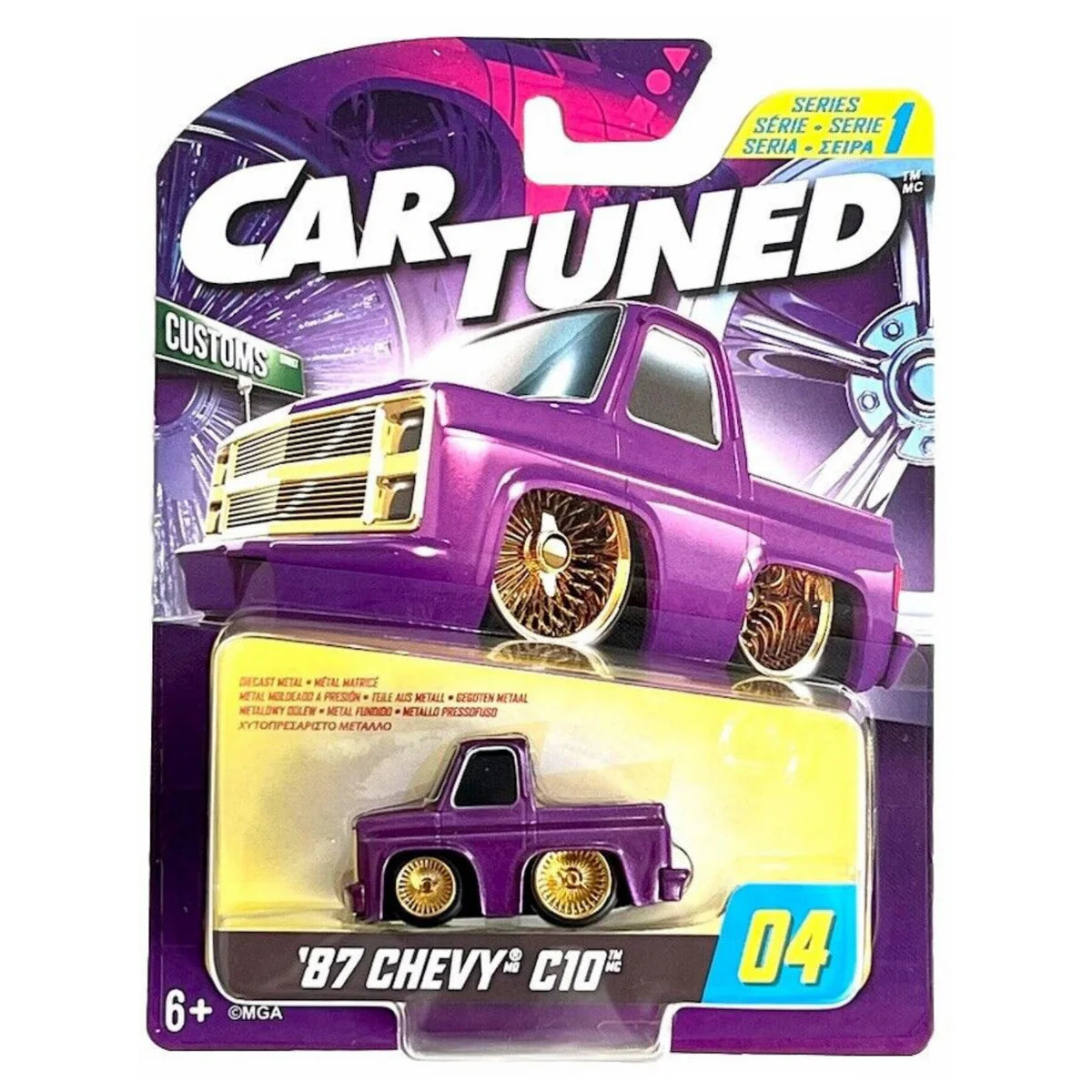 Car Tuned Die Cast Retro Cars '87 Chevy C10