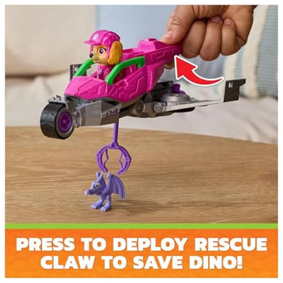 Paw Patrol Dino Skye Rescue Jet Vehicle And Skye Figure