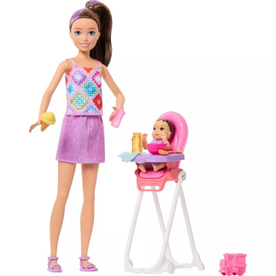 Barbie Skipper Babysitters Inc Feeding Time Doll And Accessories