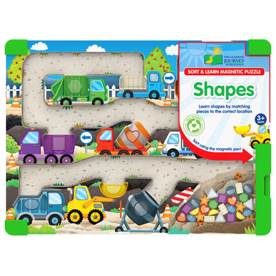Sort And Learn Magnetic Wooden Jigsaw Puzzle Shapes