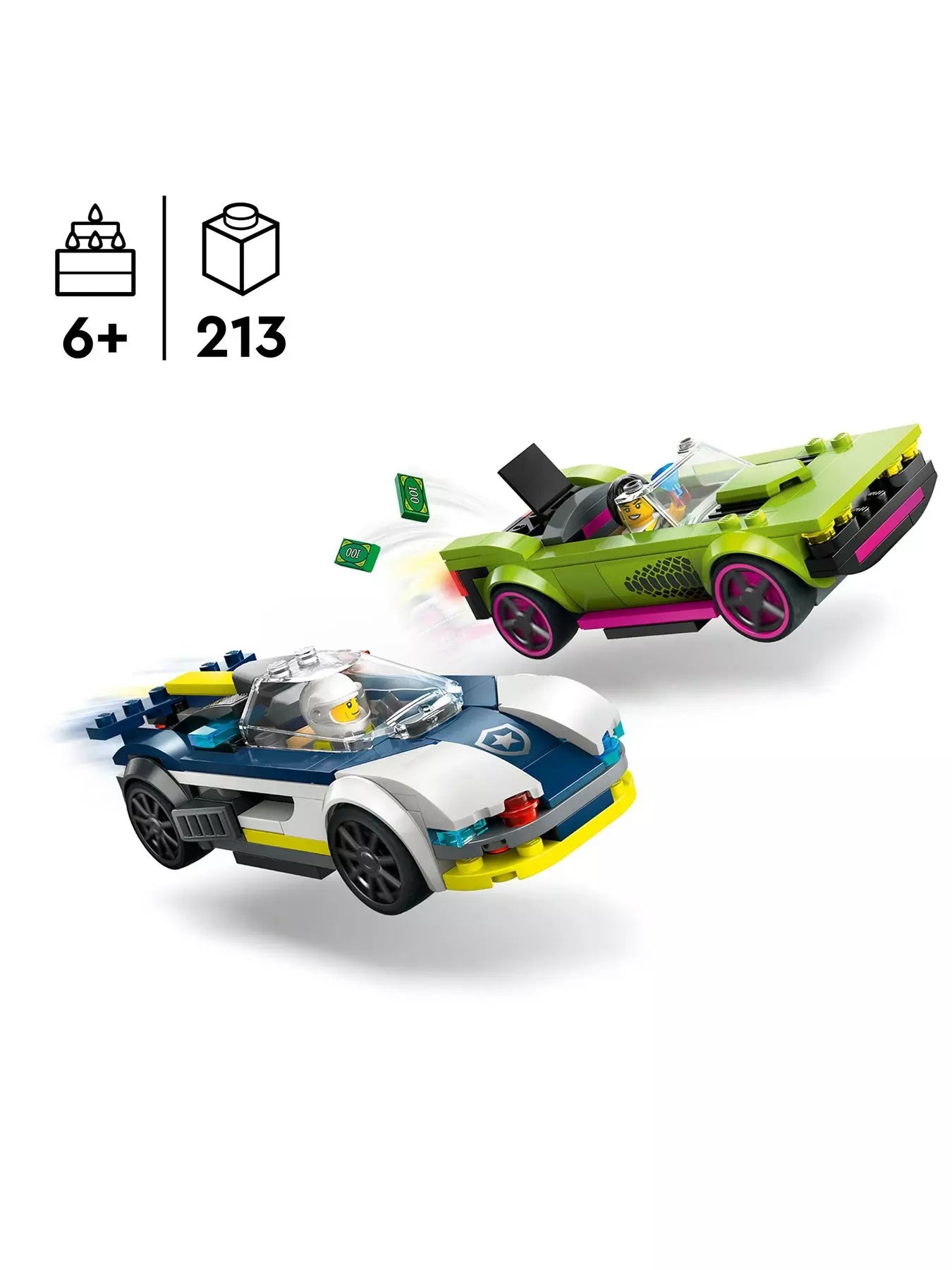 Lego City 60415 Police Car And Muscle Car Chase