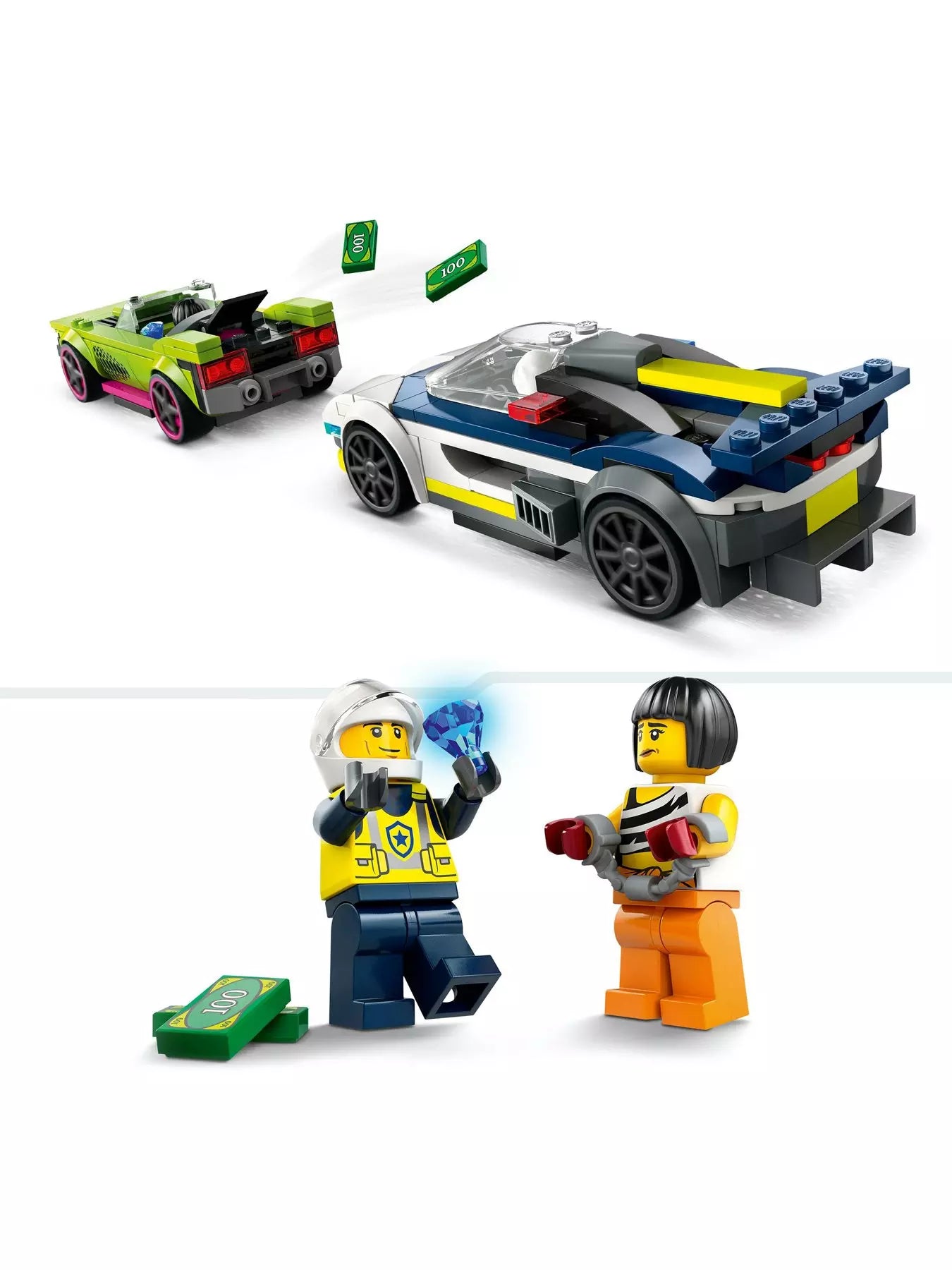 Lego City 60415 Police Car And Muscle Car Chase